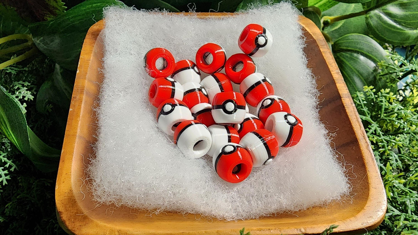 Pokemon Inspired Beads for Hair or Charms Cosplay