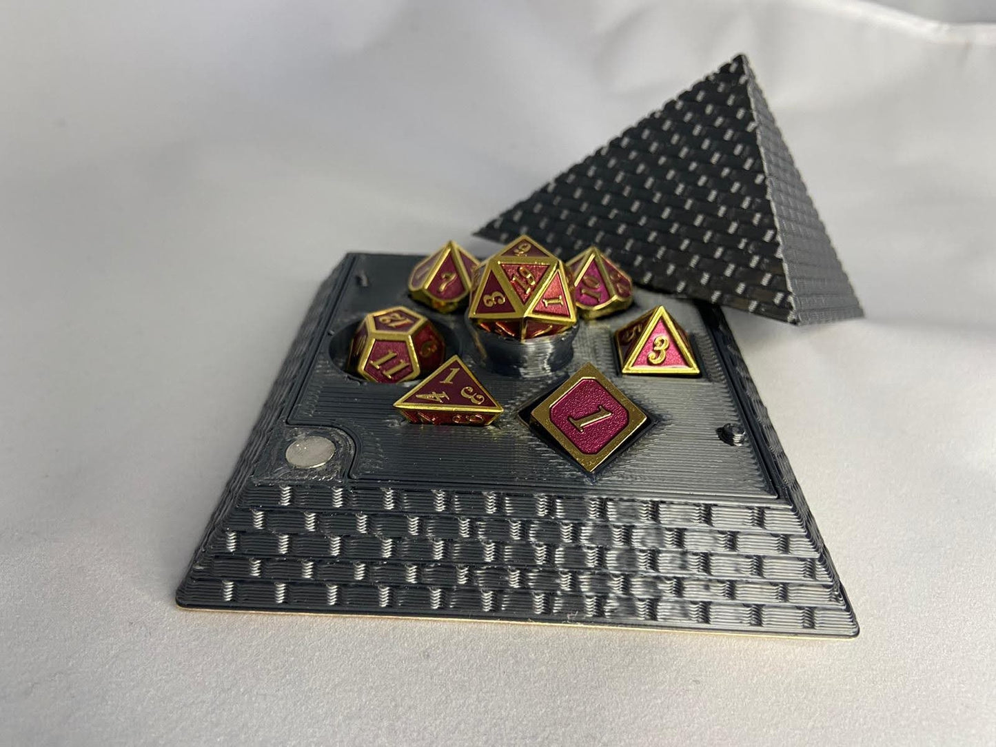 Pyramid Dice Box with Mini Tray STL (Digital Files only)