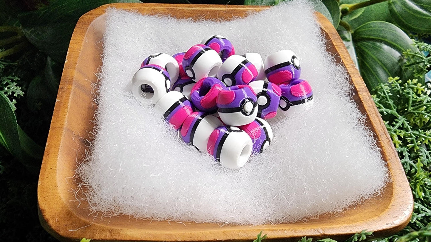 Pokemon Inspired Beads for Hair or Charms Cosplay