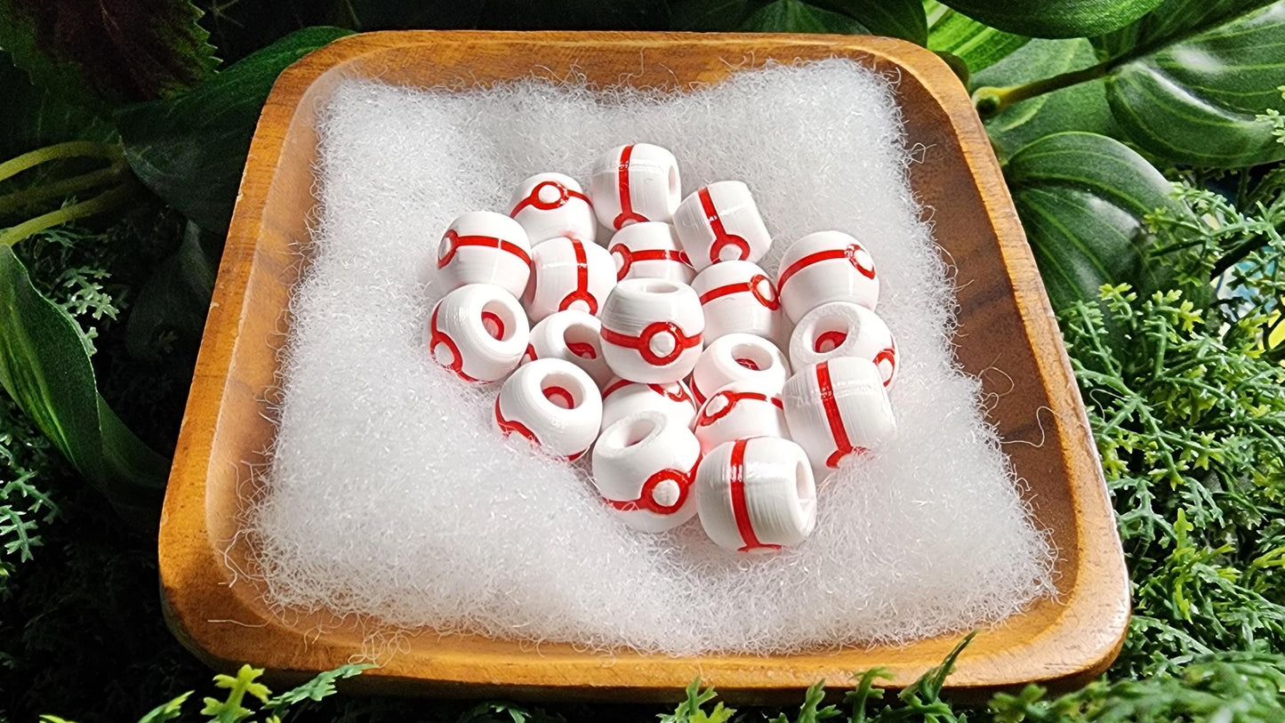 Pokemon Inspired Beads for Hair or Charms Cosplay