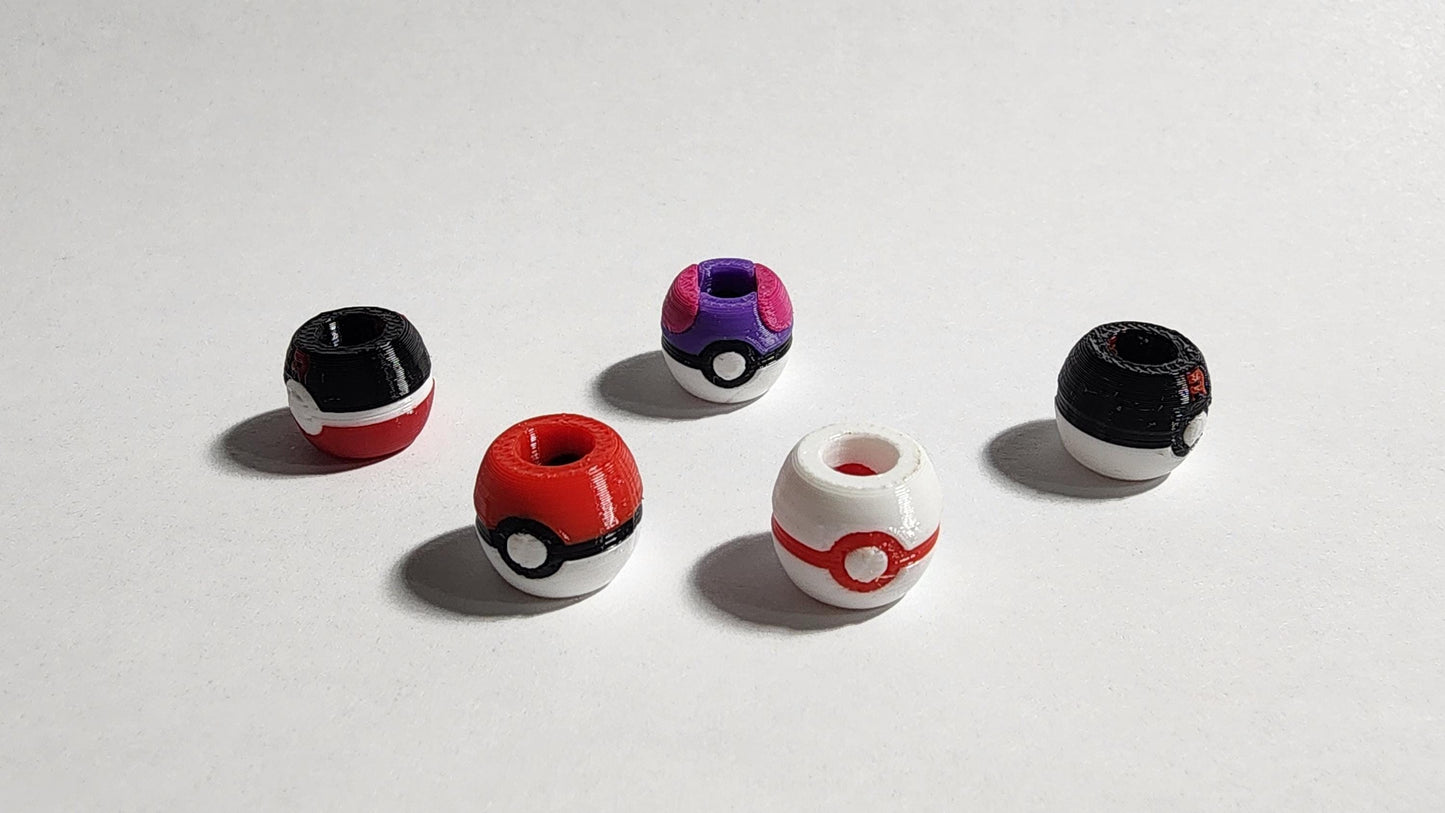 Pokemon Inspired Beads for Hair or Charms Cosplay