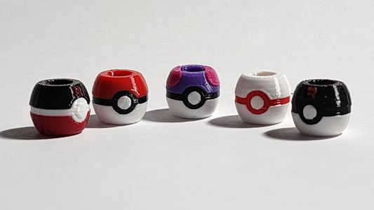 Pokemon Inspired Beads for Hair or Charms Cosplay