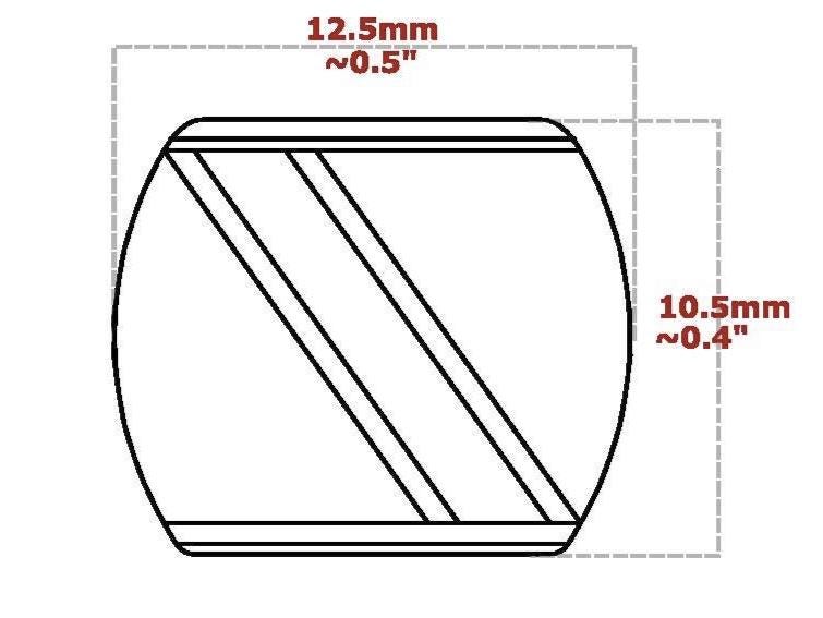 Caribbean Flag Jewelry Beads for Hair or Charms: Trinidad and Tobago