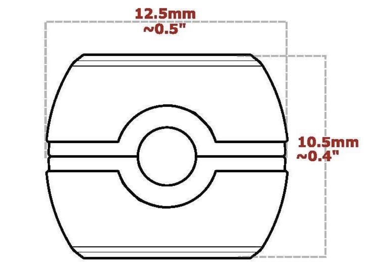 Pokemon Inspired Beads for Hair — Pokeball Charm Beads for Braids, Cosplay Jewelry, Festival Hair Accessories, Gift for Pokemon Fan