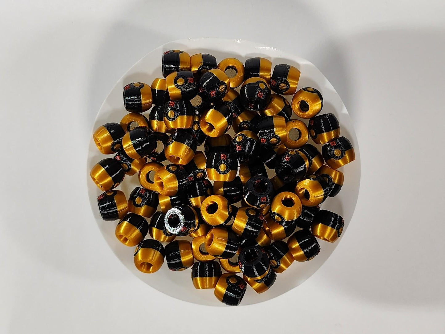 Pokemon Inspired Beads for Hair — Pokeball Charm Beads for Braids, Cosplay Jewelry, Festival Hair Accessories, Gift for Pokemon Fan