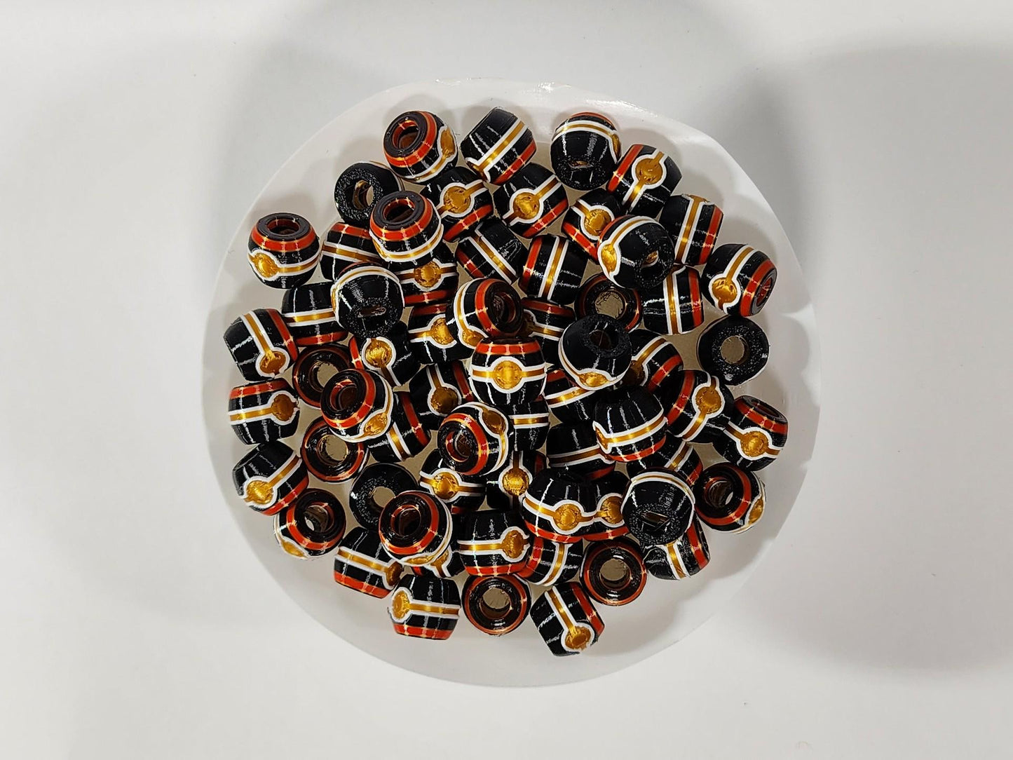 Pokemon Inspired Beads for Hair — Pokeball Charm Beads for Braids, Cosplay Jewelry, Festival Hair Accessories, Gift for Pokemon Fan
