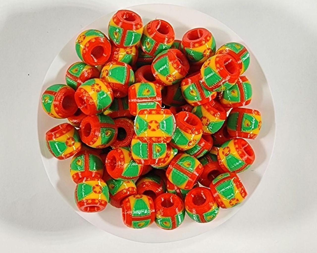 Caribbean Flag Accessory Beads and Charms: Grenada